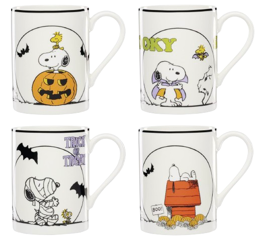 Lenox The Great Pumpkin Halloween Porcelain Mug Set